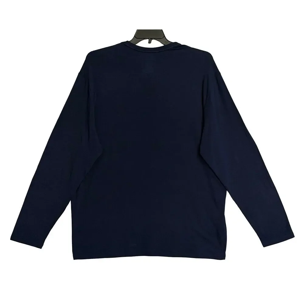 Polo Ralph Lauren T-Shirt Men's XL Crew Neck Long Sleeve Blue NWT